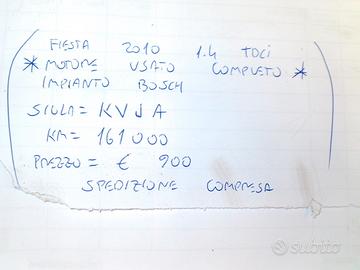 Motore usato fiesta 2010 1.4 tdci