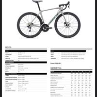 Bici da corsa Giant Tcr  Advanced Disc 1