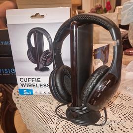Cuffie Wireless 5 in 1 con Trasmettitore - ottime