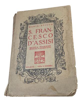 Libro vintage S. Francesco d’Assisi