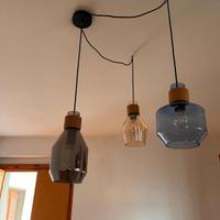 lampada a sospensione vetro