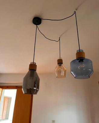 lampada a sospensione vetro