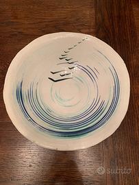 Vecchio piatto ceramica firmata