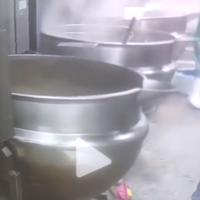 pentola con caldaia a vapore per alimenti