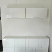 Madia bianca cassettiera piattaia mobile cucina