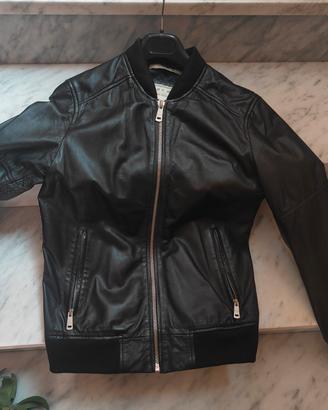 giacca in pelle zara