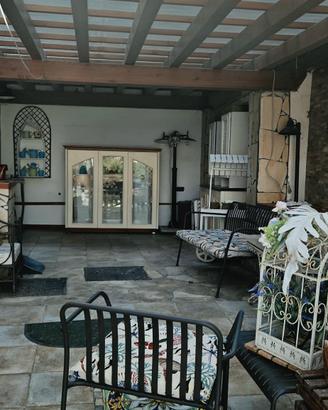 Credenza country mobile dispensa in vero legno 