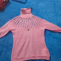 maglione rosa taglia s