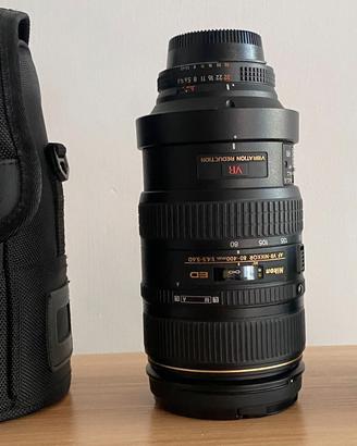 Nikon 80-400mm VR f/4.5-5.6D teleobiettivo stabili