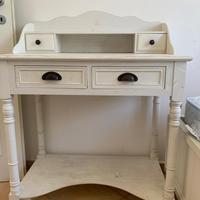 Scrittoio in legno bianco