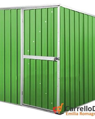 Box da giardino lamiera 175x185cm verde chiaro