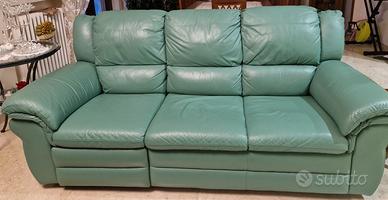 Divani 3 e 2 posti Nicoletti in vera pelle