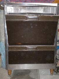 Stufa a legna con ventola e cappa aspirante