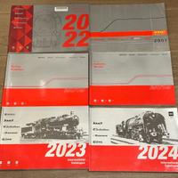 Cataloghi trenini dagli anni 70 fino ad oggi