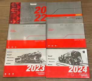 Cataloghi trenini dagli anni 70 fino ad oggi