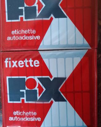 Etichette autoadesive Fixette