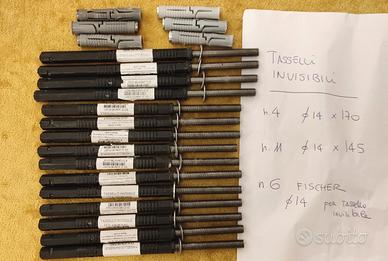 Tasselli invisibili per mensole a scomparsa 