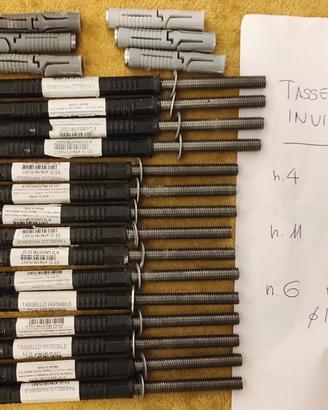 Tasselli invisibili per mensole a scomparsa 