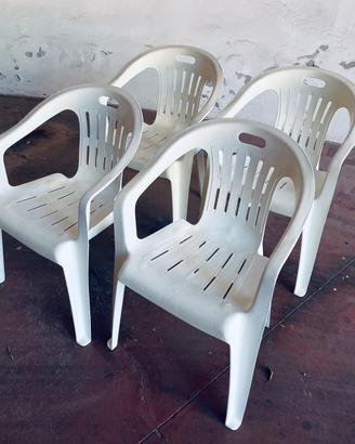 Sedie da giardino impilabili in polipropilene