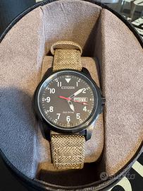 Citizen Ecodrive BM8186 -07E field watch  37mm PVD