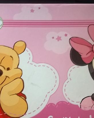 Completo trapuntato disney lettino bimba+paracolpi
