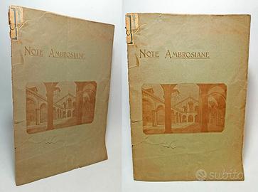 NOTE AMBROSIANE premiata tipografia pontificia
