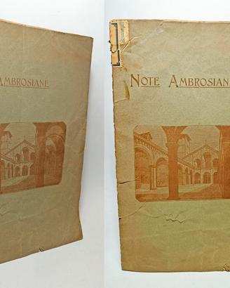 NOTE AMBROSIANE premiata tipografia pontificia