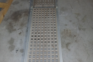 Passerella per barca ripiegabile perno inox ruote