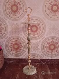 Posacenere da terra in onice ed ottone