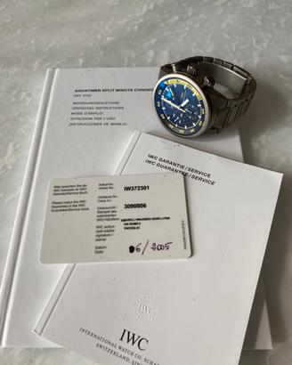 Iwc titanio split minut