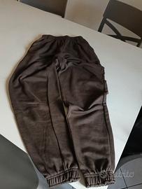 pantalone della tuta pull&bear taglia s marrone 