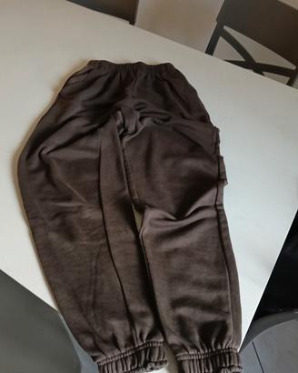pantalone della tuta pull&bear taglia s marrone 