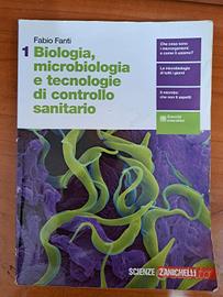 Libro scolastico di Microbiologia 1 e 2 zanichelli
