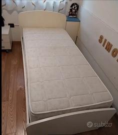 Letto singolo con materasso
