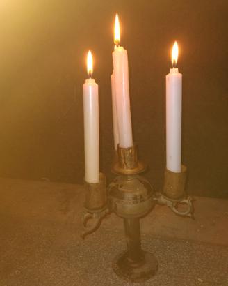 candelabro vecchio antico collezione
