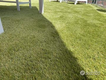 Prato sintetico con erba sintetica