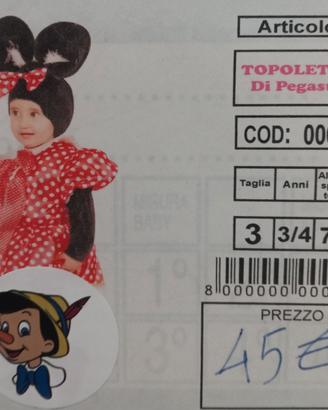 Vestito carnevale Minnie