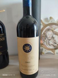 Bottiglie sassicaia