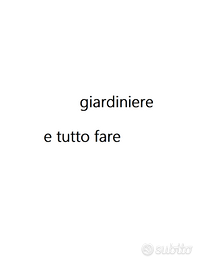 giardiniere e tutto fare padova e vicinanze