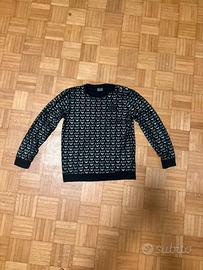 EA7 Emporio Armani Felpa Nera Bambino Streetwear