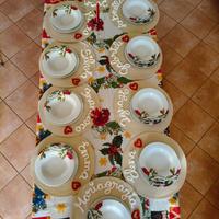 sottopiatto apparecchiata tavola natale natalizia