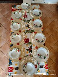 sottopiatto apparecchiata tavola natale natalizia