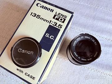 Obiettivo CANON  lens FD 135  f.3,5