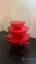 Set da 3 ciotole nuove Tapperware