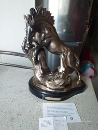 SCULTURA OTTAVIANI PLACCATA ARGENTO ( GR. 200)