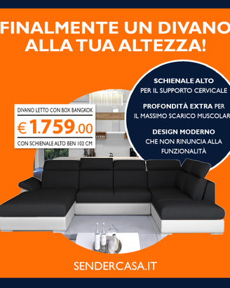 UN DIVANO ECCELLENTE ADATTO ALLE PERSONE ALTE!