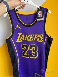 Canotta Lakers con cartellino - numero 23 Lebron J