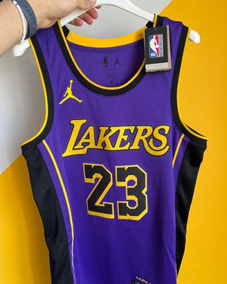 Canotta Lakers con cartellino - numero 23 Lebron J
