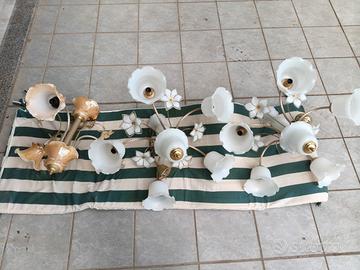 Lampadari in metallo e vetro di Murano
