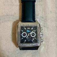 Orologio uomo cronografo tachimetro cassa tonneau